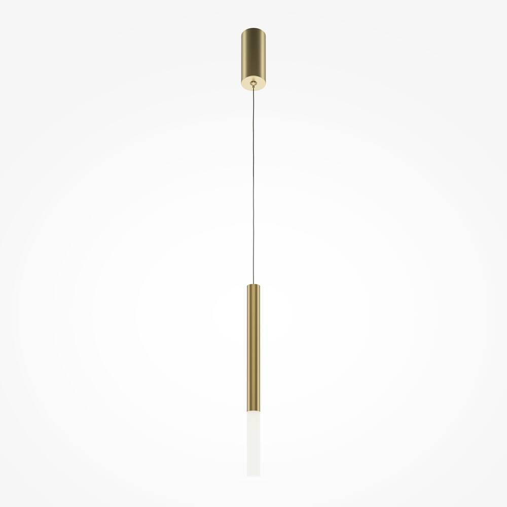 Salonowa lampa wisząca Pro MOD157PL-L6G4K1 Maytoni LED 6W 4000K tubka złoty biały