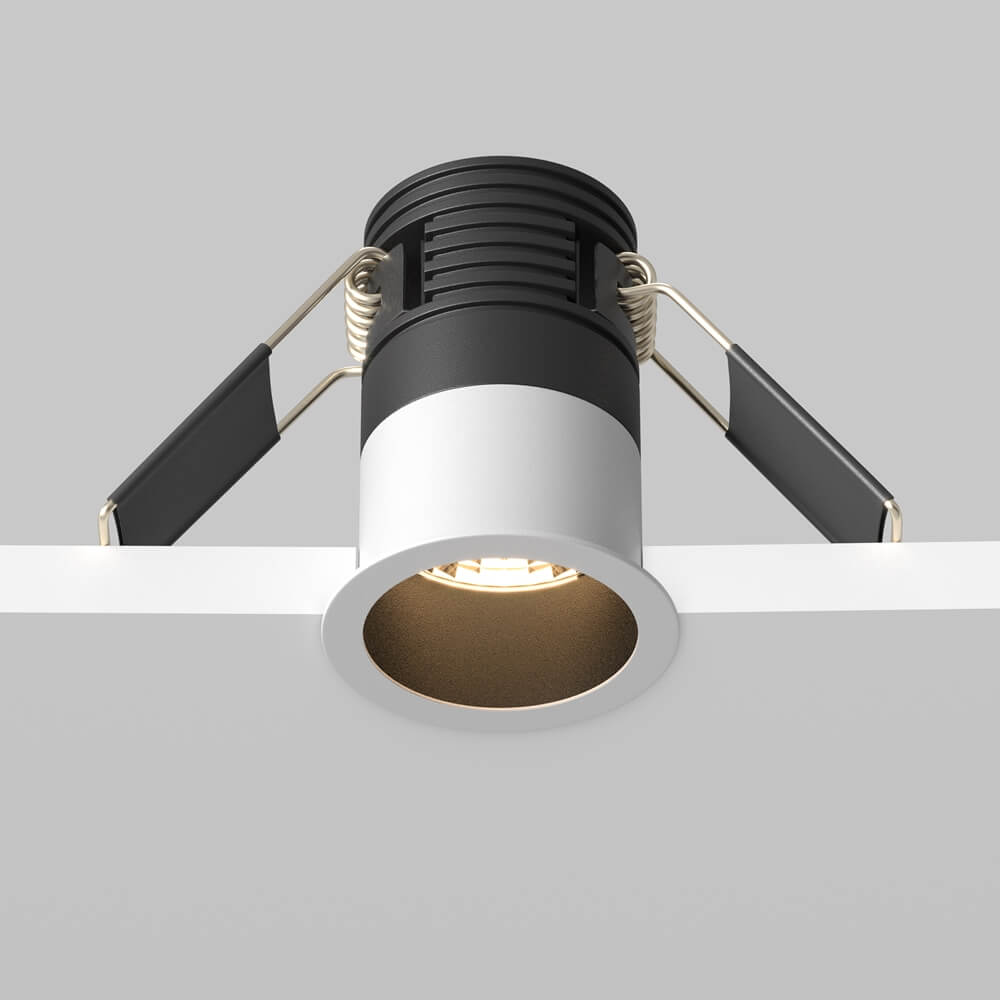 Wpustowa lampa Minor DL089-5W3K-BW Maytoni LED 5W 3000K punktowa czarna biała