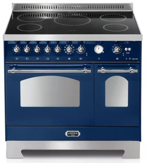 Kuchnia z płytą indukcyjną LOFRA DOLCEVITA 90 BLU RBLD96MFTE/5i/Chrome