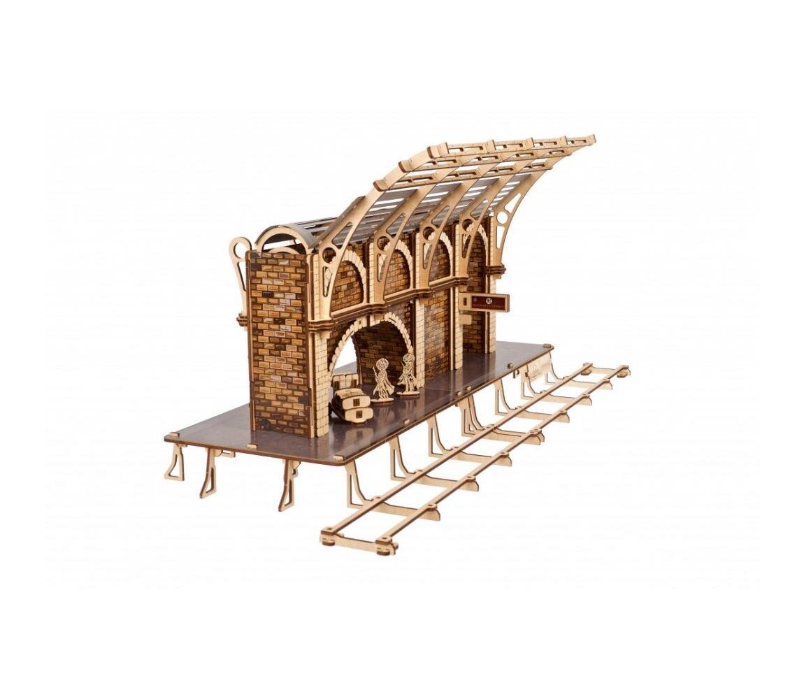 Ugears - 3D drewniane puzzle mechaniczne Harry Potter peron kolejowy