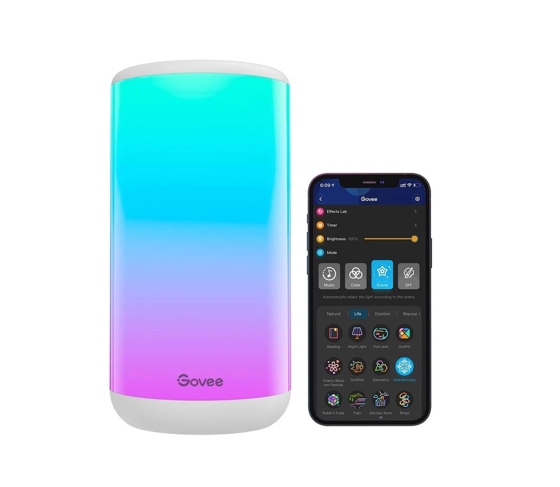 Govee - LED RGBIC Lampa ściemnialna stołowa AURA 2 2200-6500K Wi-Fi Matter