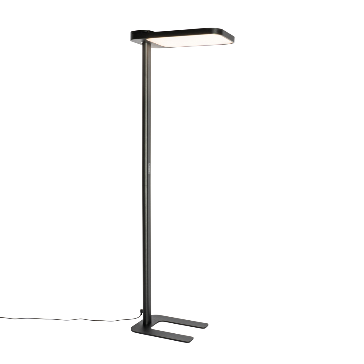 QAZQA Professional Lampa podłogowa dzienna czarna w komplecie z LED i ściemniaczem - Guzo