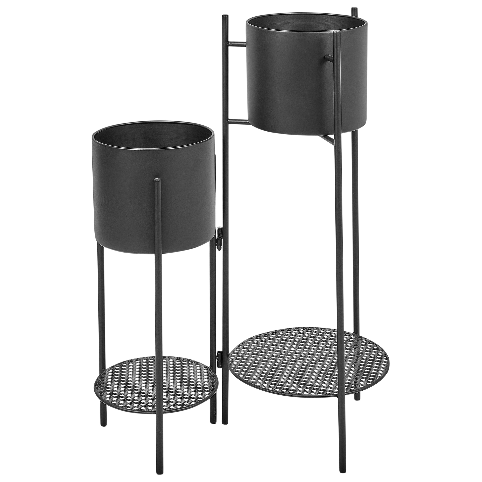 Stojak na kwiaty ULMUS Metal 58 cm Czarny