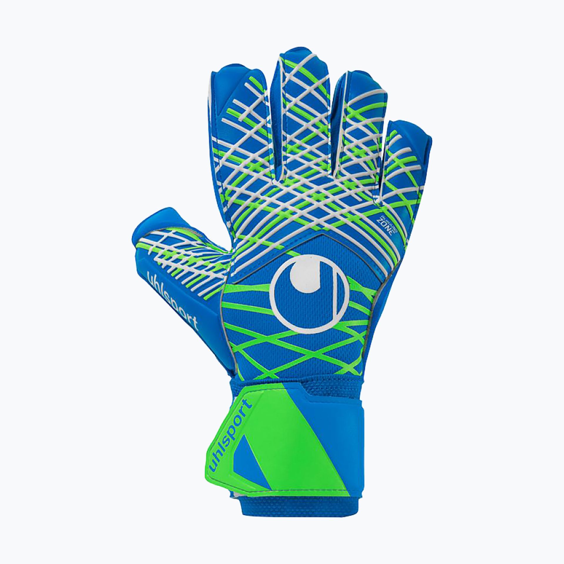 Rękawice bramkarskie uhlsport Aquasoft pacific blue/fluo green/w WYSYŁKA W 24H 30 DNI NA ZWROT
