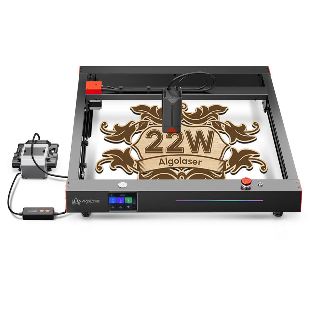 AlgoLaser Delta 22W Laser Engraver with Air Pump 500mm/s Engraving Speed 440*415mm 173 2*163 4inch - EU Plug