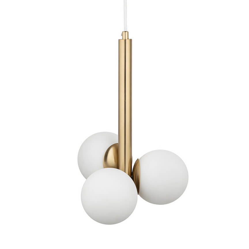 Lampa zwisająca Perla 40779 Sigma bubble do sypialni złota biała