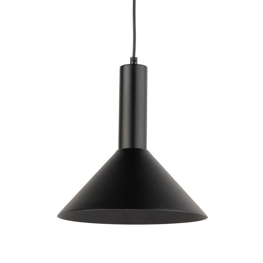 Lampa zawieszana Vitrum 40810 Sigma stożek do jadalni czarna