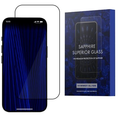 Szkło szafirowe HAMMER GLASS Sapphire Superior do Apple iPhone 15 | Bezpłatny transport