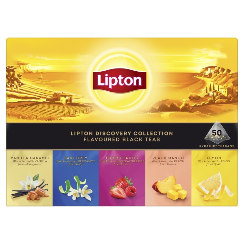 Lipton Discovery Collection Herbata czarna 82 g (50 torebek)