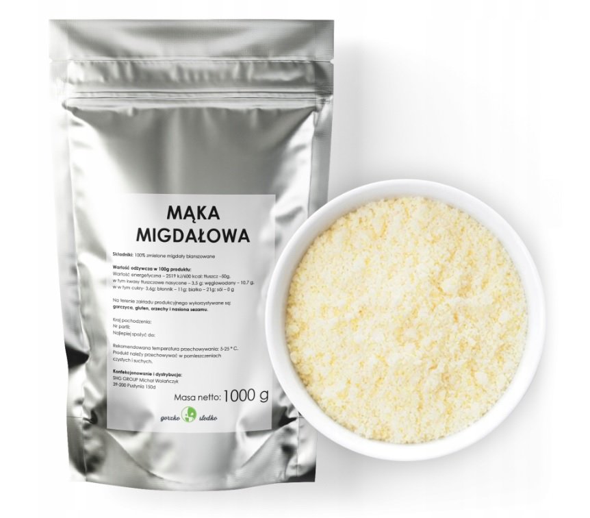 Gorzkoislodko, Mąka migdałowa, 1000 g