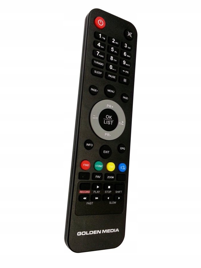 ORYGINALNY PILOT GOLDEN MEDIA INTERSTAR DVB-T MANIA 2 HD