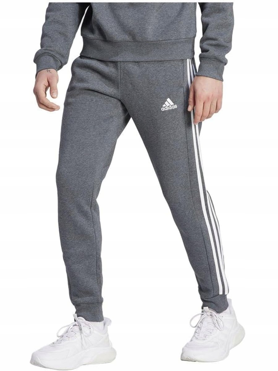 SPODNIE męskie ADIDAS SPORTOWE IJ8884 bawełna dresy joggery szare XL