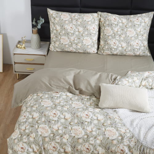 Pościel w Kwiaty Satyna Bawełniana 220x200 S001