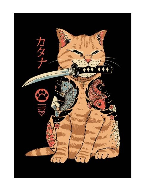Pocztówka A6 Vincent Trinidad Catana Kot oryginalne pocztówki