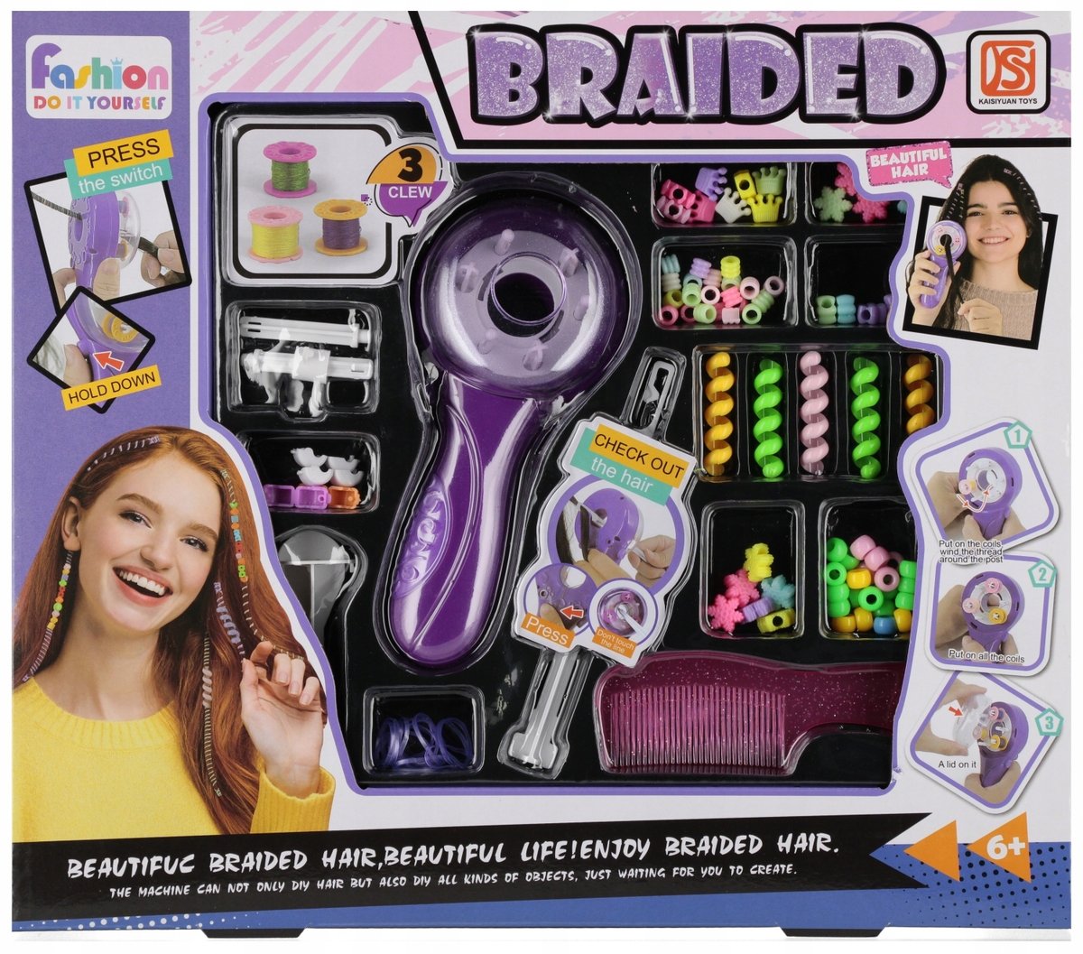 Zestaw Piękności Do Zaplatania Włosów Warkoczyki