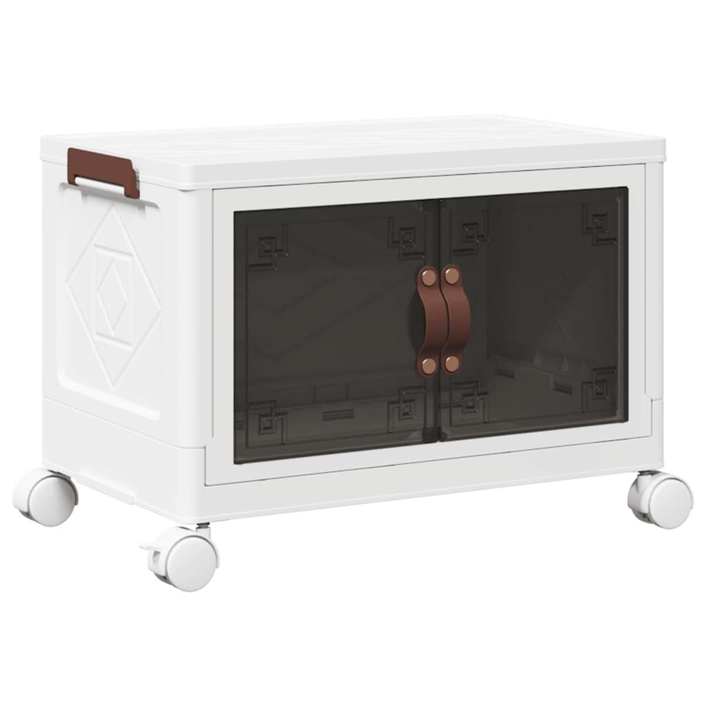 vidaXL Skrzynia do przechowywania z kółkami, 28 L, 48x29,5x33 cm