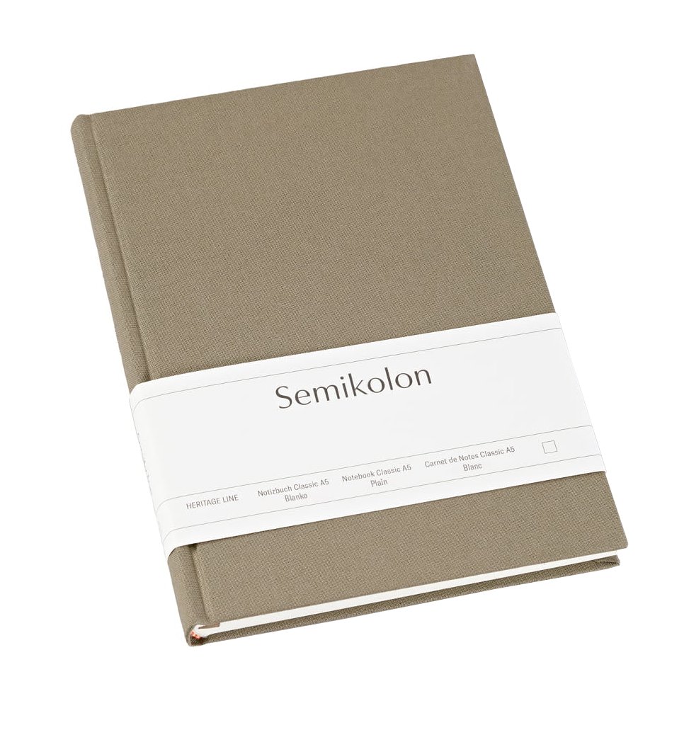 Notatnik Semikolon A5, gładki, fango