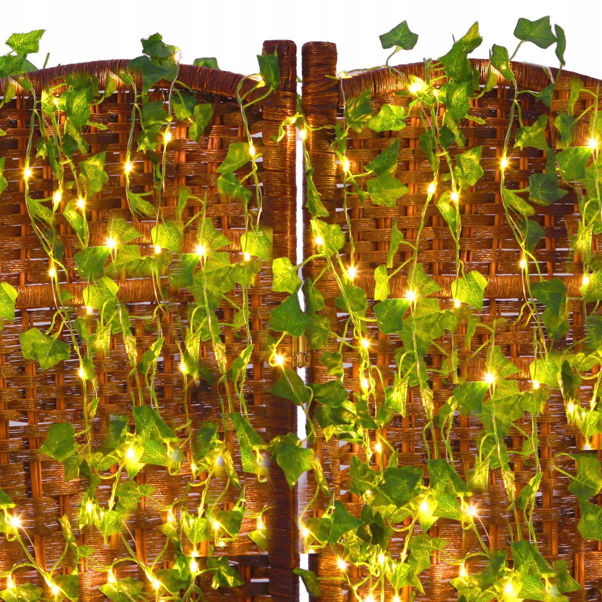 Sztuczny Bluszcz LED SOLARNA LAMPKI OGRODOWE 10M
