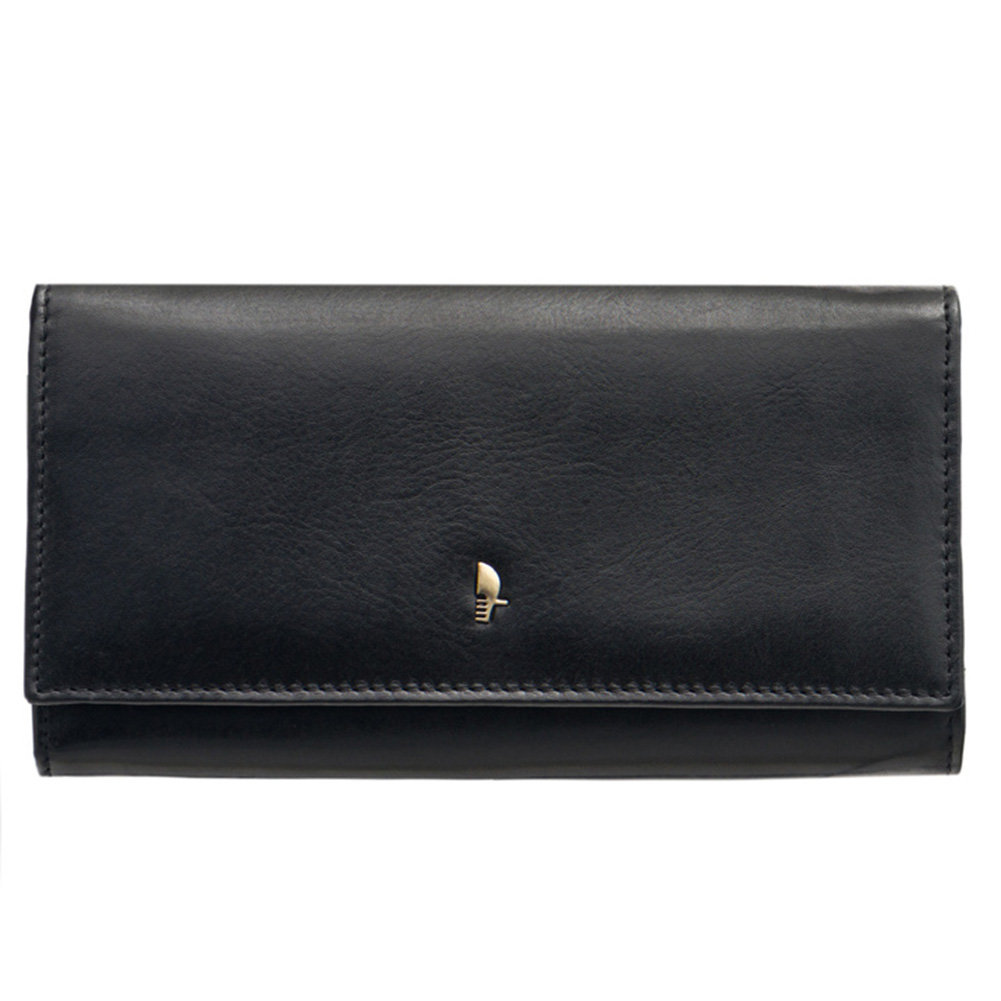 Portfel Damski Skórzany Duży RFID Na Karty Czarny PUCCINI MU1944 1