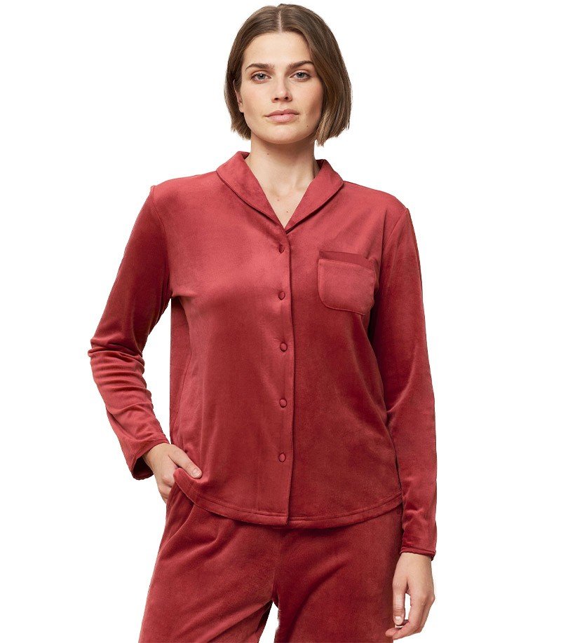 Koszula damska Mix & Match VELOUR BOYFRIEND TOP-42