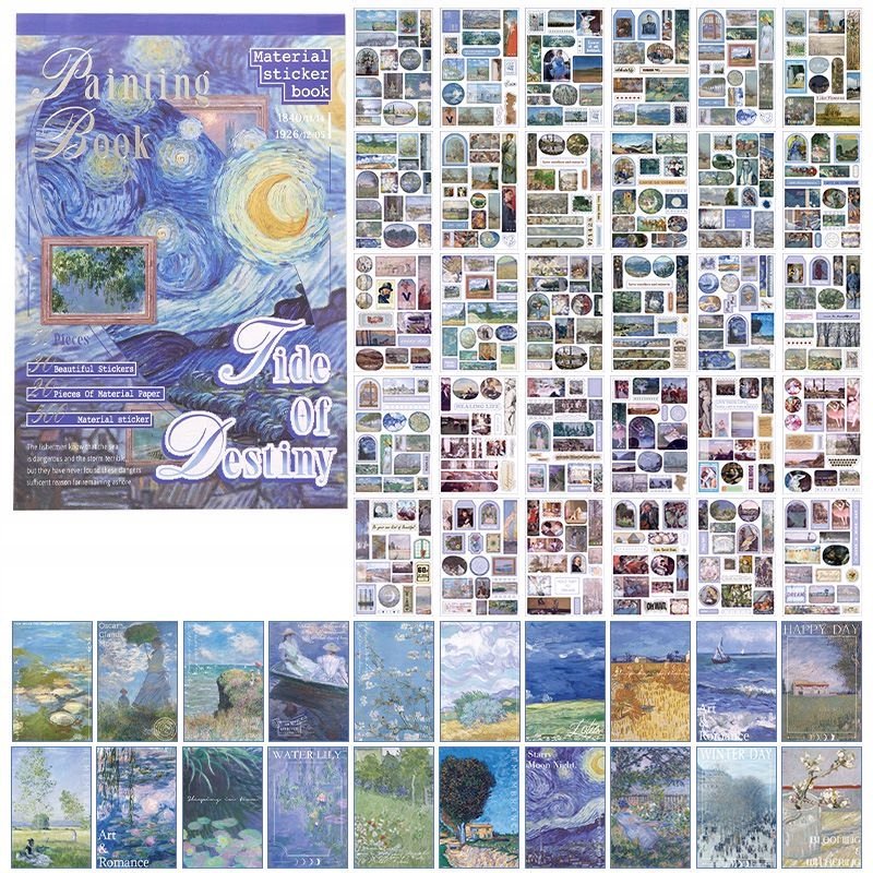 Scrapbooking Naklejki Zestaw Album Papier Vintage Dziennika Planera Karty