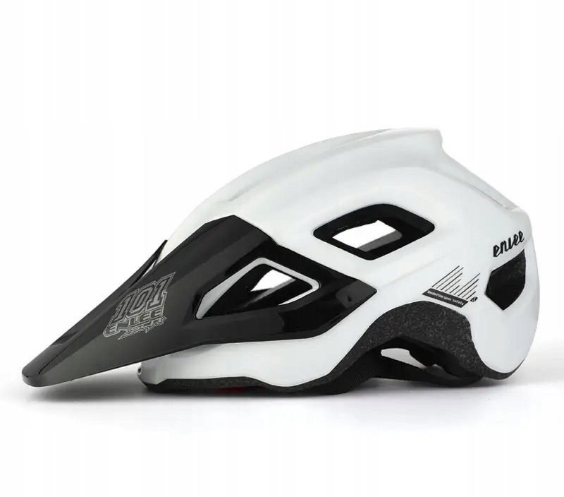 Kask rowerowy ENLEE regulacja 56-60cm biało-czarny