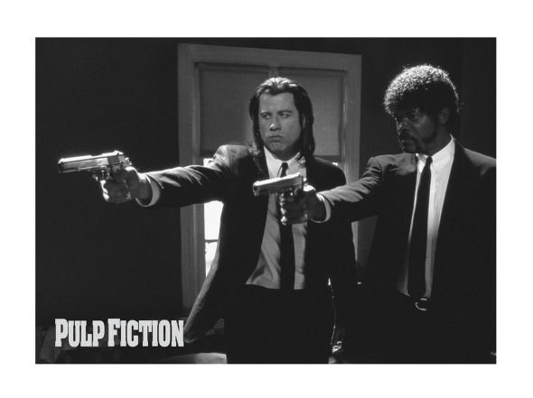 Pocztówka A6 Pulp Fiction Vincent and Jules oryginalne pocztówki z filmów