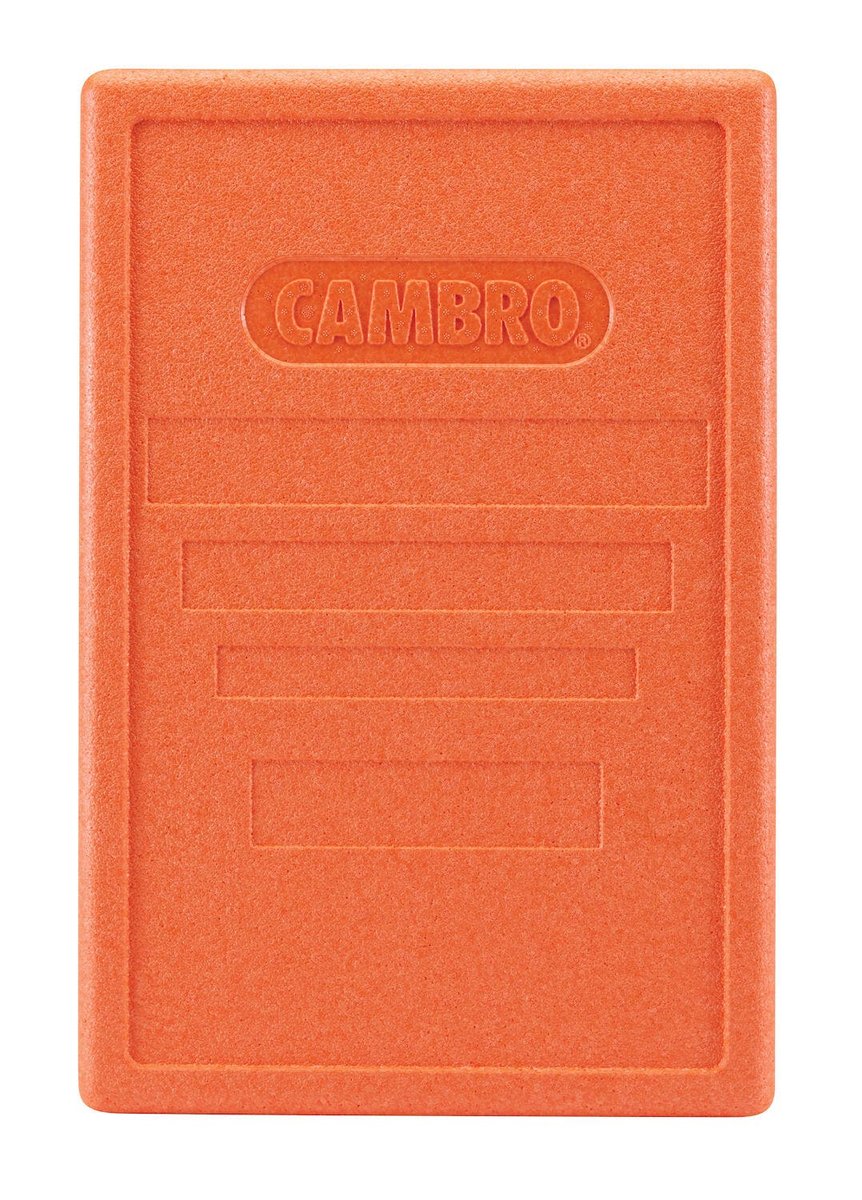 Pokrywa do pojemników termoizolacyjnych Cam GoBox ładowanych od góry, Cambro, pomarańczowa, pomarańczowy, 600x400x(H)34mm