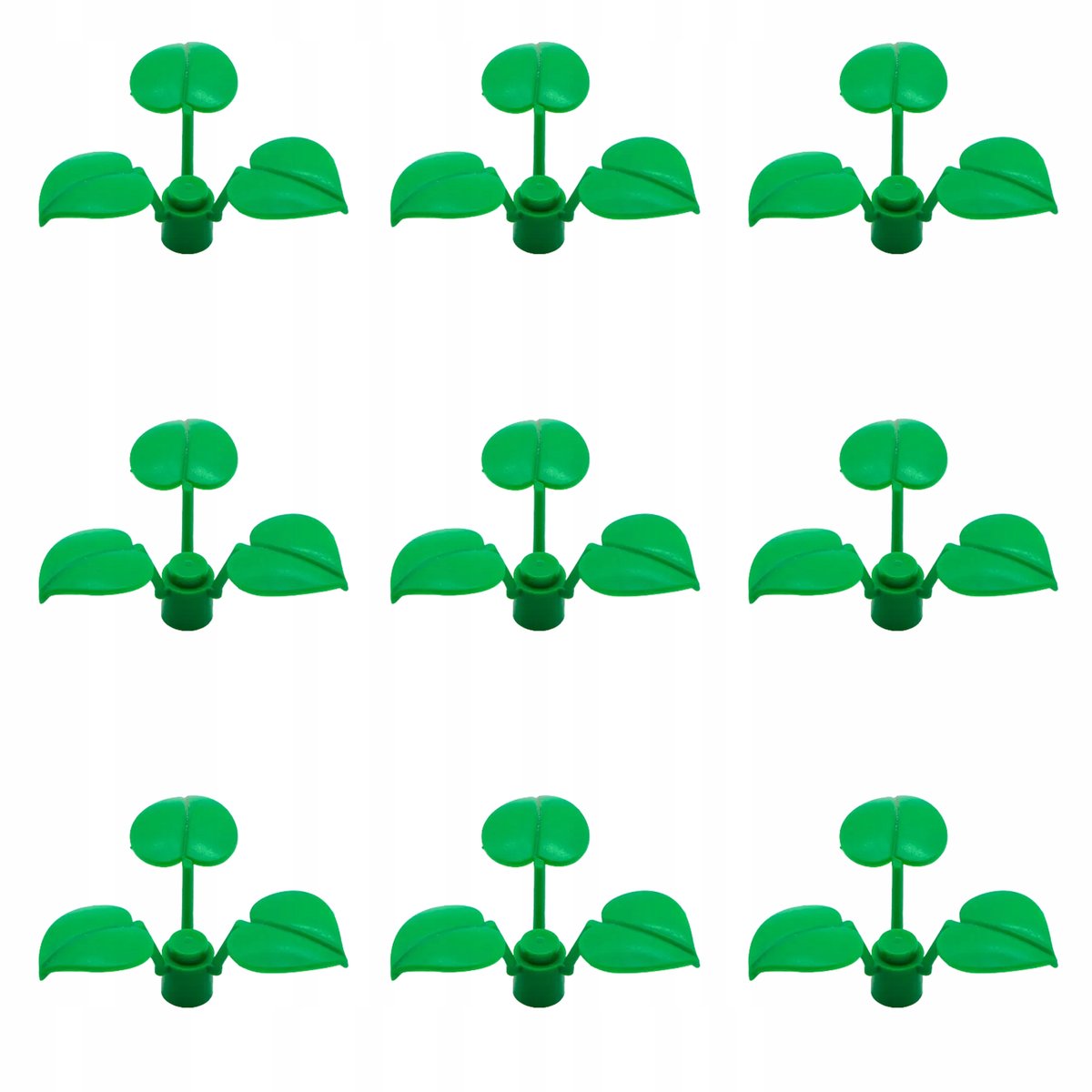 Klocki konstrukcyjne 9 x listki, roślinka