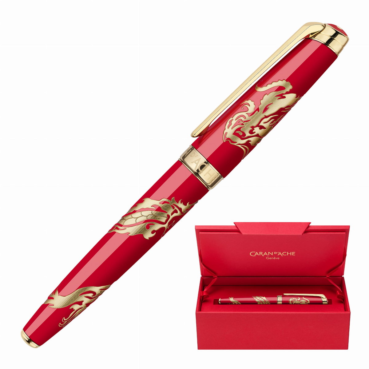Caran d'Ache Leman Dragon Pióro Wieczne 18k Limitowana Edycja