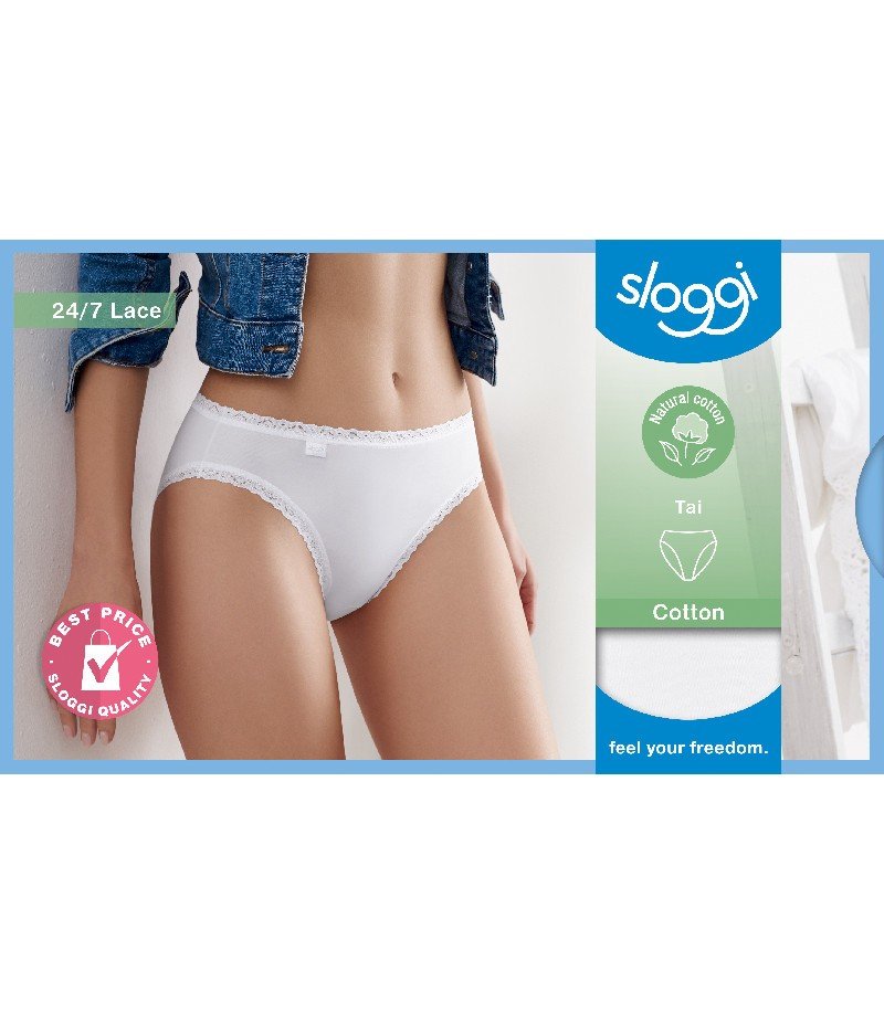 Majtki damskie sloggi 24/7 Cotton Lace Tai-38