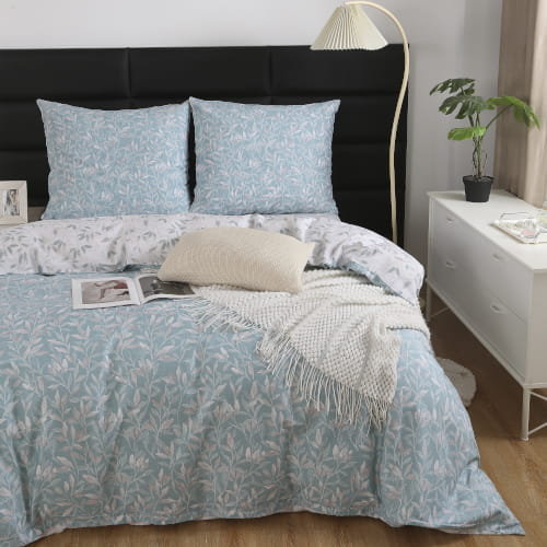 Pościel w Liście Satyna Bawełniana 140x200 S040