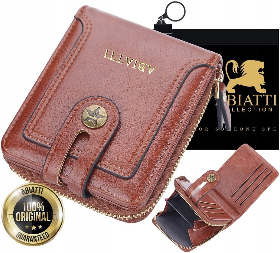 DUŻY PORTFEL MĘSKI ANTYKRADZIEŻOWY OCHRONA KART NA ZAMEK MINI SASZETKA RFID