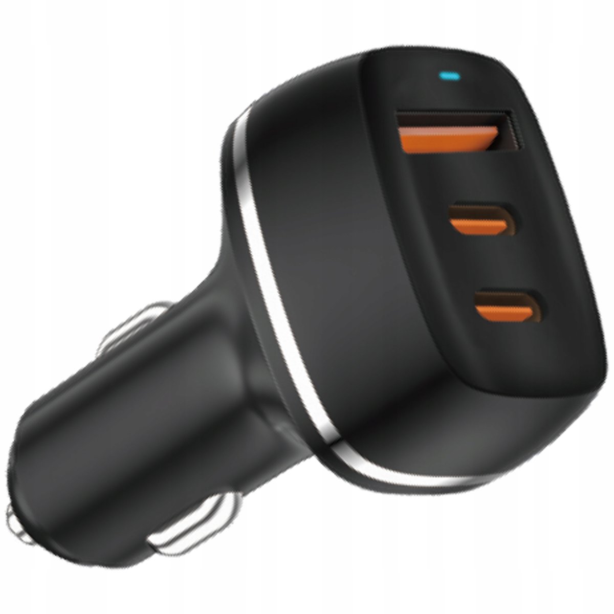 ŁADOWARKA SAMOCHODOWA SZYBKIE ŁADOWANIE USB 2x USB-C PD QC 68W MOCNA 3A