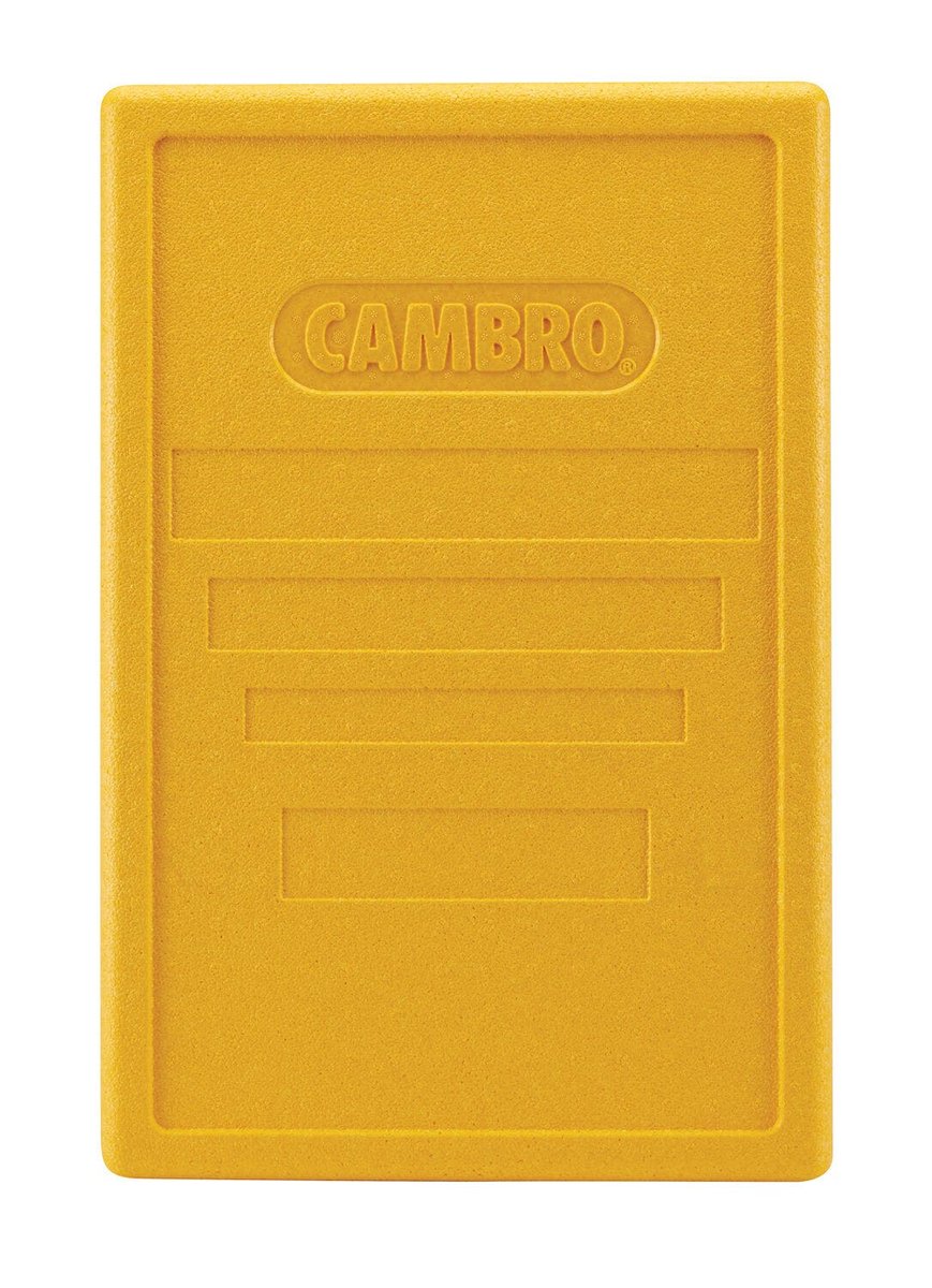 Pokrywa do pojemników termoizolacyjnych Cam GoBox ładowanych od góry, Cambro, żółta, żółty, 600x400x(H)34mm
