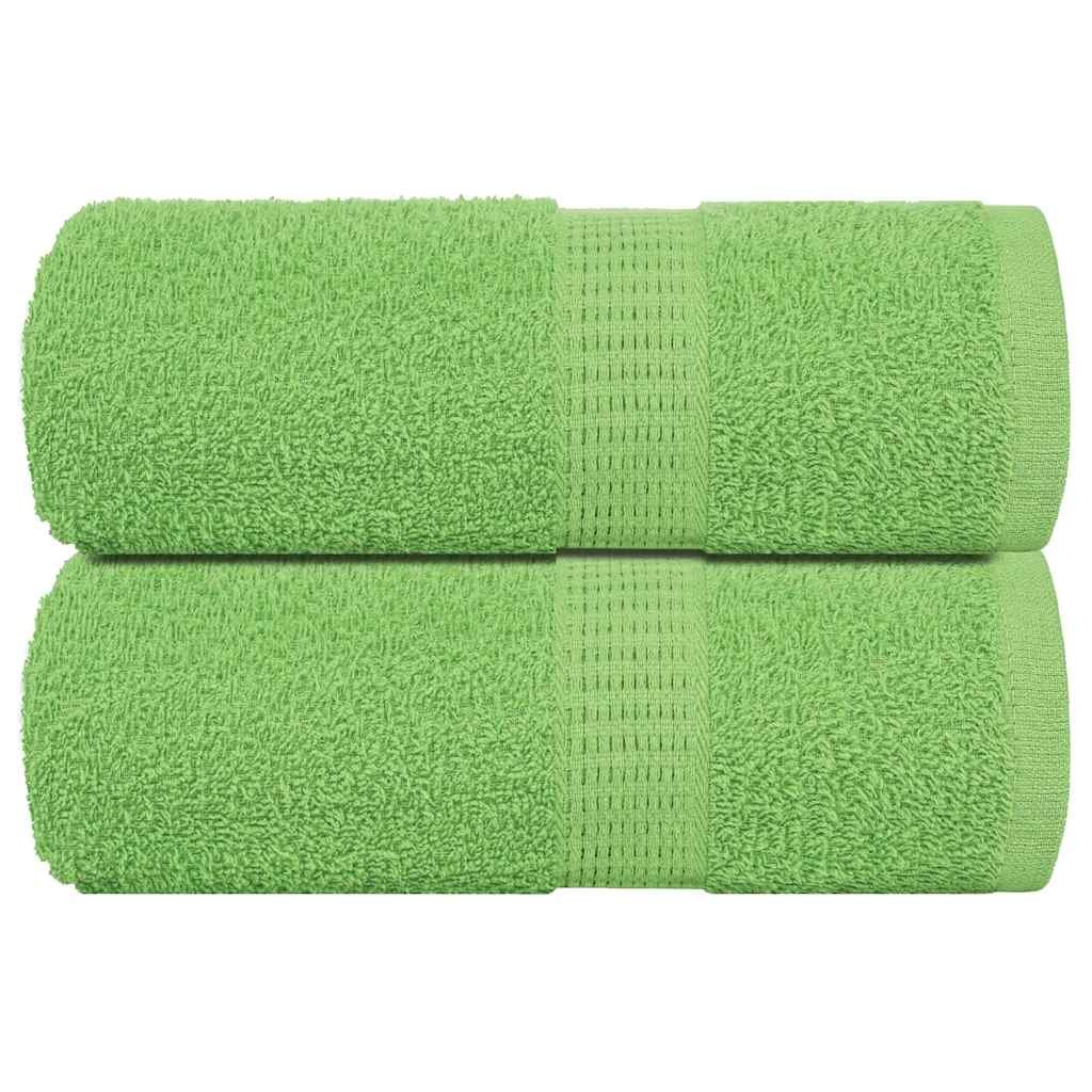 vidaXL Ręczniki hotelowe, 2 szt, zielone, 30x50 cm, bawełna 100%