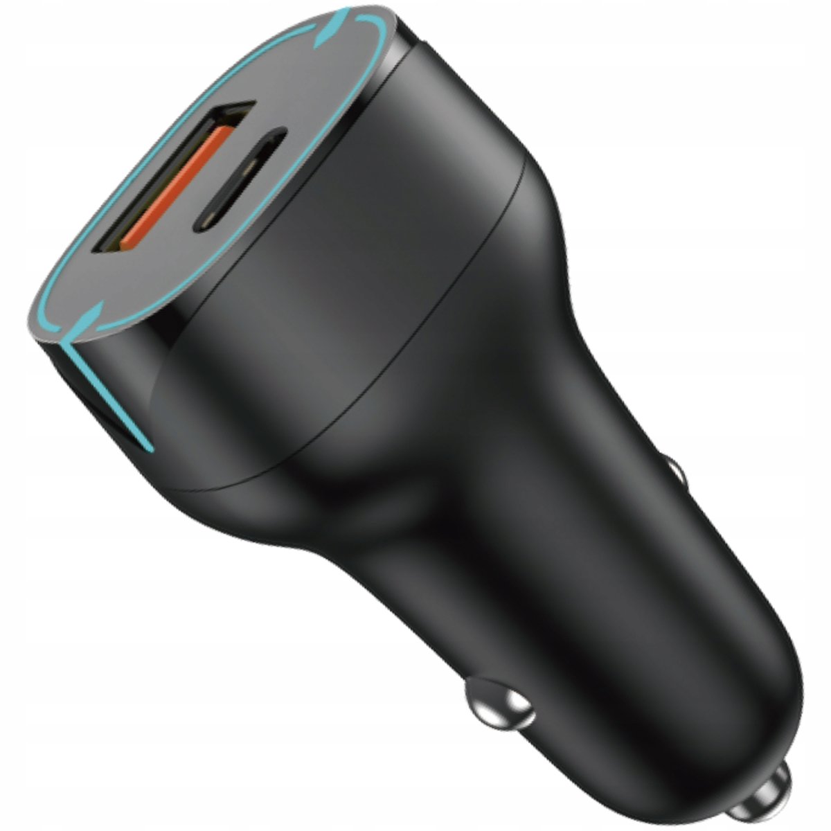 ŁADOWARKA SAMOCHODOWA SZYBKIE ŁADOWANIE USB USB-C PD QC 38W MOCNA 3A