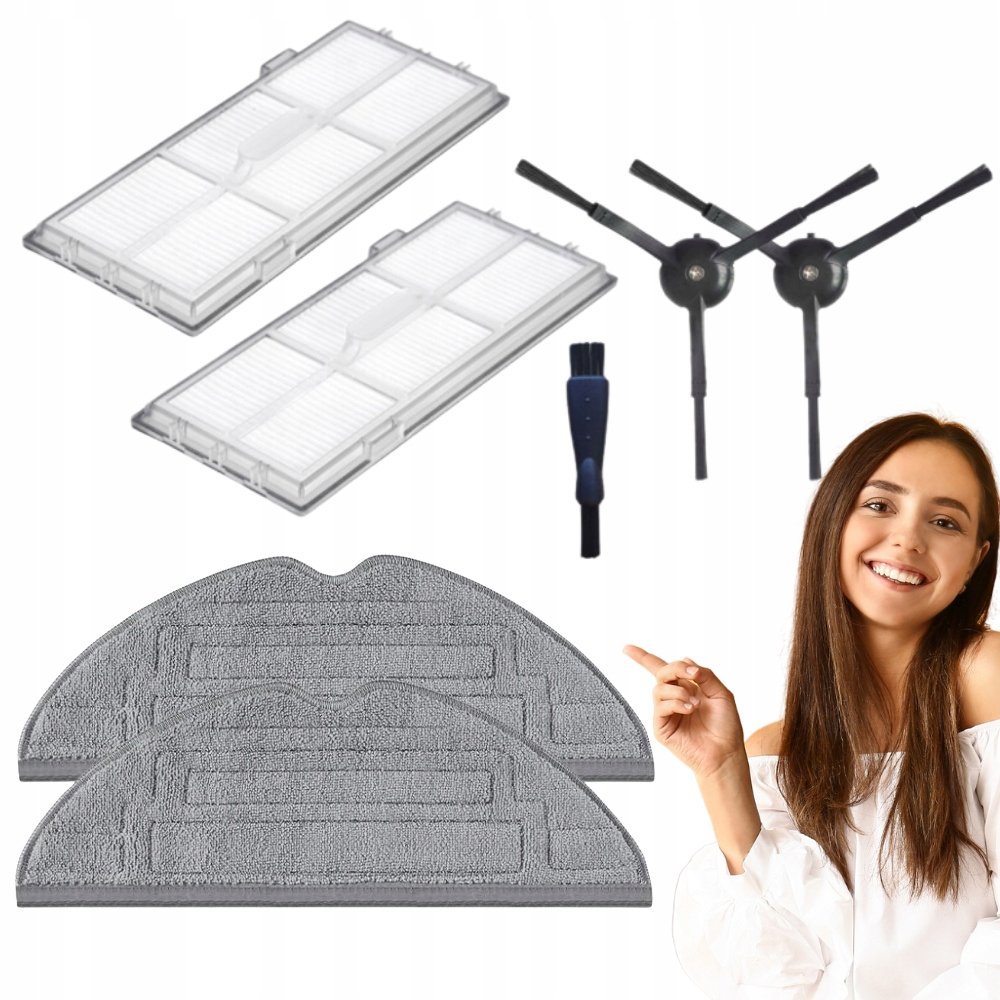 Akcesoria do Roborock S8, S8 Plus, S8 Max | 2x Mop, Szczotki, 2x Filtr HEPA