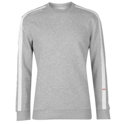 Calvin Klein 1981 szara koszulka męska długi rękaw, Rozmiar L