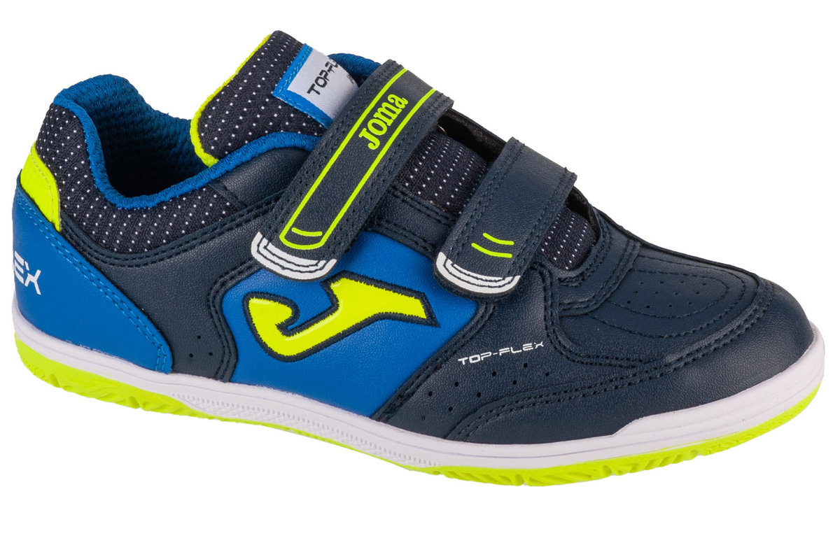 Joma Top Flex Jr 2403 IN TPJW2403INV, dla chłopca, buty halowe - halówki, Granatowy