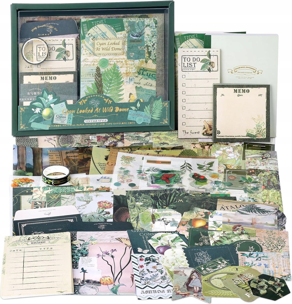 Zestaw do Scrapbookingu Naklejki Kreatywne Vintage do Notesu Planera Album