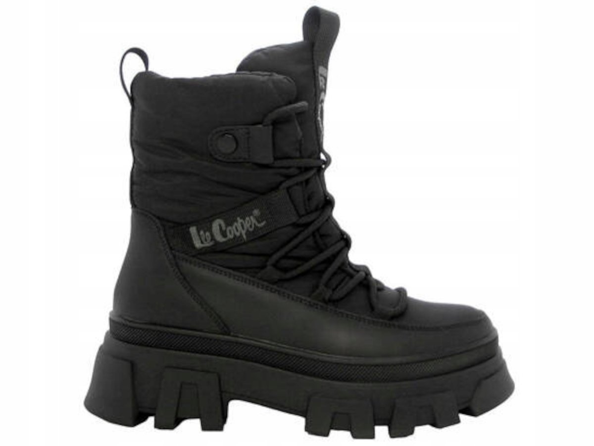 BUTY botki damskie LEE COOPER trapery LCJ-24-47-3144 gruba podeszwa 36
