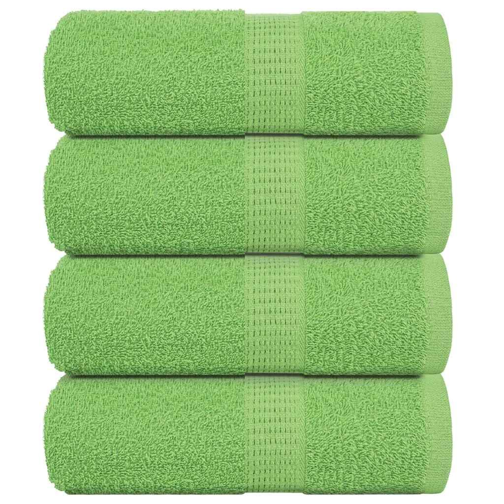 vidaXL Ręczniczki, 4 szt, zielone, 30x30 cm, 360 g/m2, bawełna 100%