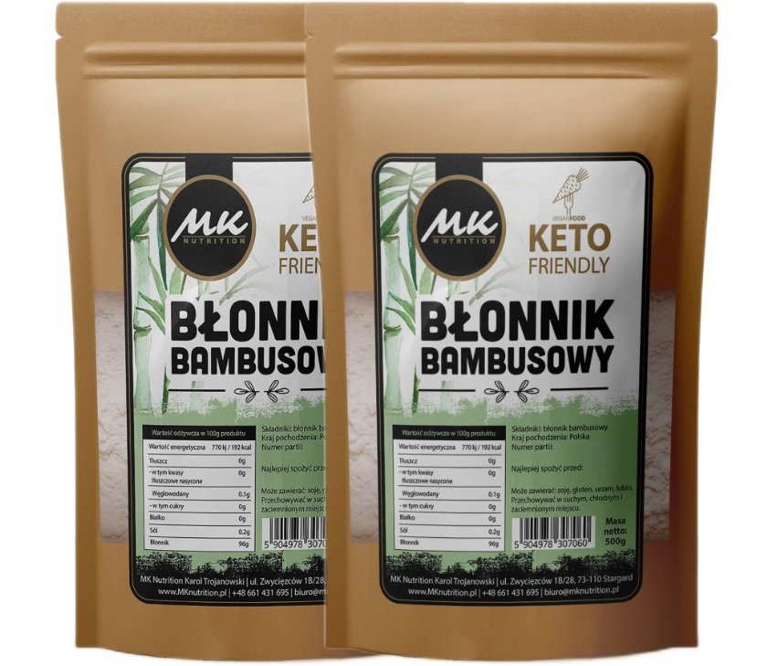 MK Nutrition, Błonnik bambusowy, 1000g