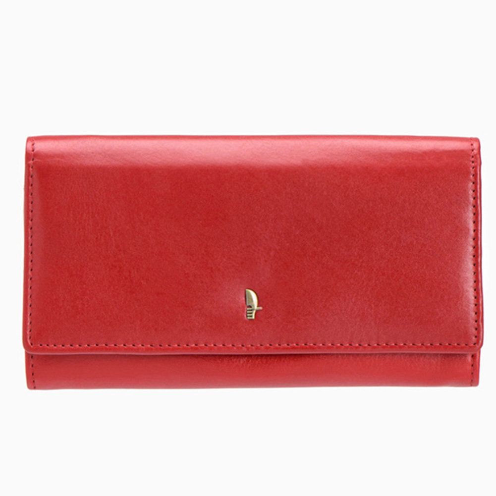 Portfel Damski Skórzany Duży RFID Na Karty Czerwony PUCCINI MU1944-3E