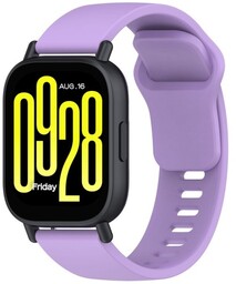 Bizon Silikonowy pasek Strap Watch Silicone do Xiaomi Redmi Watch 5 Lite / 5 Active, fioletowy