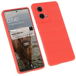 Bizon Pancerne etui Case Tur do Motorola Moto G85 5G, czerwone