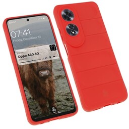 Bizon Pancerne etui Case Tur do Oppo A60 4G, czerwone