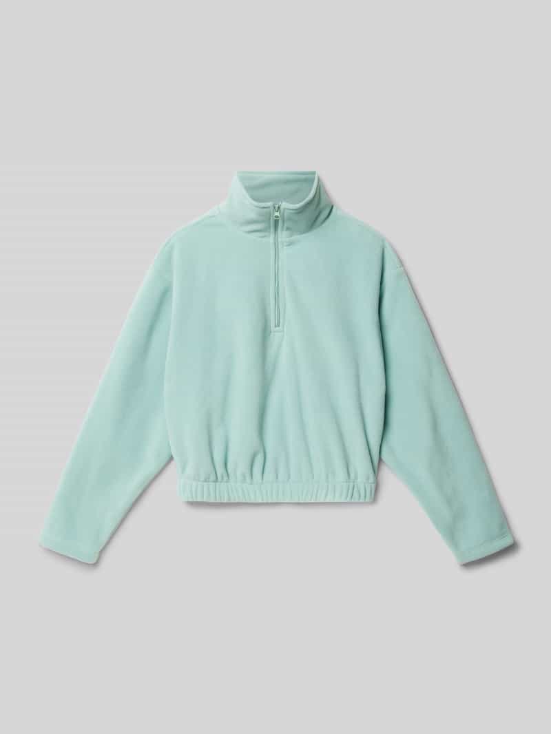 Bluza krótka z kołnierzem z polaru