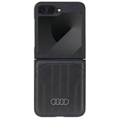 Audi Synthetic Leather MagSafe Z Flip6 F741 czarny/black hardcase AU-TPUPCFlip6-Q5/D1-BK